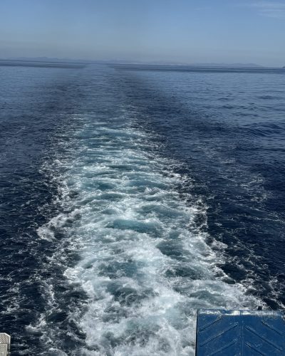 Kythnos Sea Ferry waves